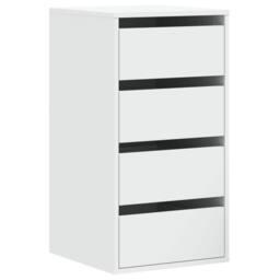 Berkfield Home Classic Corner Chest of Drawers White 40x41x76 cm Engineered Wood - Size: 40 x 41 x 76 cm - thumbnail 3