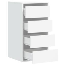 Berkfield Home Classic Corner Chest of Drawers White 40x41x76 cm Engineered Wood - Size: 40 x 41 x 76 cm - thumbnail 5