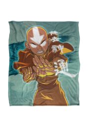 Avatar: The Last Airbender Avatar The Last Airbender Aand Anime Silky Touch Super Soft Throw Blanket 152 X 127 cm in White - thumbnail 1