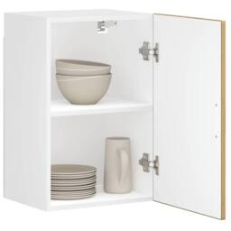 Berkfield Home Kitchen Wall Cabinet¬†Porto Artisan Oak Engineered Wood in Brown - thumbnail 2