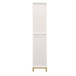 Hygrad Built to Survive Tall Bathroom Storage Unit Small Spaces Narrow Cabinet Drawer Shelves in White - thumbnail 6