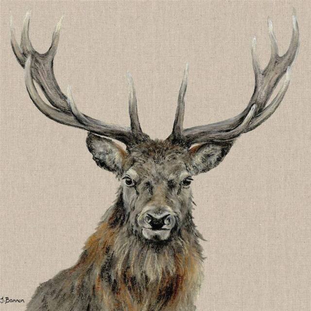 Jane Bannon Percival Canvas Print 60.5cm x 4cm x 60.5cm in Beige - Size: 60.5 cm x 4 cm x 60.5 cm - image 1
