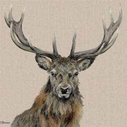 Jane Bannon Percival Canvas Print 60.5cm x 4cm x 60.5cm in Beige - Size: 60.5 cm x 4 cm x 60.5 cm - thumbnail 1