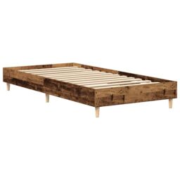 Berkfield Home Bed Frame No Mattress Old Wood 100x200 cm Engineered Wood in Brown - thumbnail 7