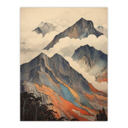 Artery8 Ben Nevis Fort William Scotland Landscape Watercolour Highlands Artwork Painting Unframed Wall Art Print Poster Home Decor Premium - thumbnail 1
