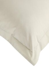 CHRISTY Pure Cotton Percale Oxford Pillowcase Pair in Beige - thumbnail 2