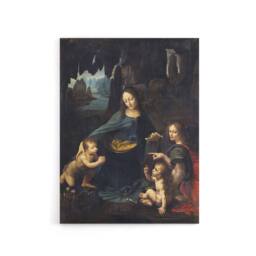 "Artery8 The Virgin of the Rocks da Vinci Vintage Canvas Wall Art in Brown - Size: W18"" x H24""" - thumbnail 1
