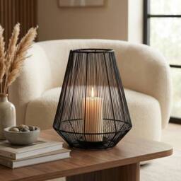 Garden Greatness Urban Windlight Atlas Candle Holder in Black - Size: 1 Pack - thumbnail 1