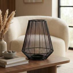 Garden Greatness Urban Windlight Atlas Candle Holder in Black - Size: 1 Pack - thumbnail 2