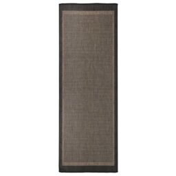 Berkfield Home Outdoor Flatweave Rug 80x250 cm Dark Brown - Size: Medium