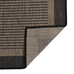 Berkfield Home Outdoor Flatweave Rug 80x250 cm Dark Brown - Size: Medium - thumbnail 2