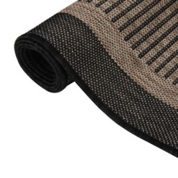 Berkfield Home Outdoor Flatweave Rug 80x250 cm Dark Brown - Size: Medium - thumbnail 3