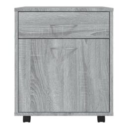 Berkfield Home Rolling Cabinet Grey Sonoma 45x38x54 cm Engineered Wood - Size: 45 x 38 x 54 cm - thumbnail 5