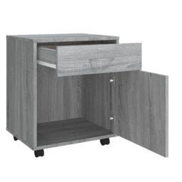 Berkfield Home Rolling Cabinet Grey Sonoma 45x38x54 cm Engineered Wood - Size: 45 x 38 x 54 cm - thumbnail 6
