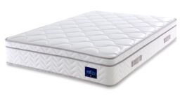 Bedzonline 3FT Single Box Top Premium Tranquility Mattress - Pocket Sprung & Breathable Comfort in White - thumbnail 3