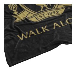 Liverpool FC Fleece Crest Blanket in Black - thumbnail 2