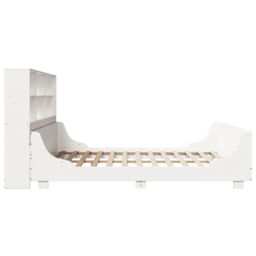 Berkfield Home Bookcase Bed without Mattress White 180x200 cm Super King Solid Wood in Brown - thumbnail 5