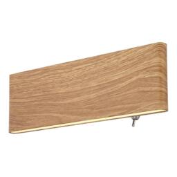 Netlighting Siegfried 23cm Integrated LED Wall Lamp Wood Look LED 3000K in Brown