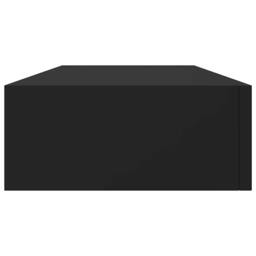 Berkfield Home Elegant Wall-mounted Drawer Shelves 2 pcs Black 60x23.5x10cm MDF - Size: 60x23.5x10 cm - thumbnail 8