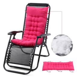 SPETLEK 2 Seater Bench Garden Swing Seat Pad 110x40x8cm in Fuchsia - Size: 100 cm x 190 cm - thumbnail 3