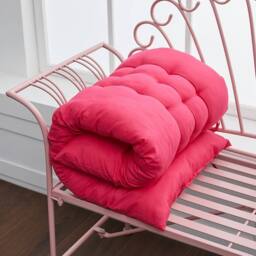 SPETLEK 2 Seater Bench Garden Swing Seat Pad 110x40x8cm in Fuchsia - Size: 100 cm x 190 cm - thumbnail 2