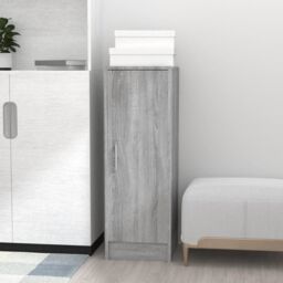 Berkfield Home Shoe Cabinet Grey Sonoma 32x35x92 cm Engineered Wood - Size: 32 x 35 x 92 cm - thumbnail 3