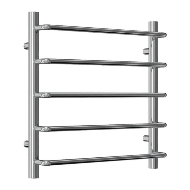 Bathroom Kingdom Aliano Chrome Straight Heated Towel Rail 500x500 in Silver - image 1