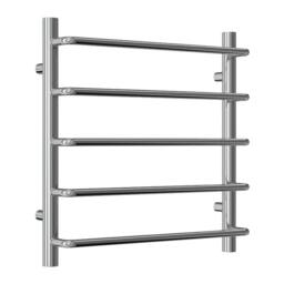 Bathroom Kingdom Aliano Chrome Straight Heated Towel Rail 500x500 in Silver - thumbnail 1