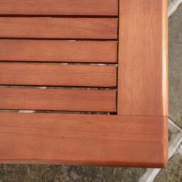 Rowlinsons Willington Four Seater Square Eucalyptus Hardwood Furniture Set in Brown - thumbnail 7