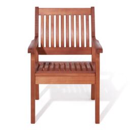 Rowlinsons Willington Four Seater Square Eucalyptus Hardwood Furniture Set in Brown - thumbnail 2