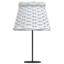 Berkfield Home Lamp Shade White √ò15x12 cm Wicker - Size: 15x12 cm - thumbnail 4