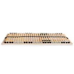 Berkfield Home Slatted Bed Base with 28 Slats 7 Zones 90x200 cm in Light Brown - thumbnail 3