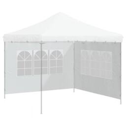 Berkfield Home Party Tent Sidewall 2 pcs with Window PE White - thumbnail 5