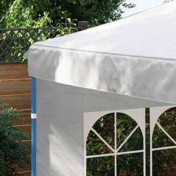Berkfield Home Party Tent Sidewall 2 pcs with Window PE White - thumbnail 4
