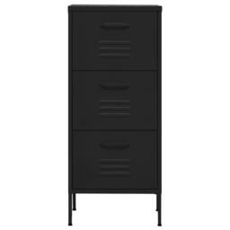 Berkfield Home Storage Cabinet Black 42.5x35x101.5 cm Steel - thumbnail 3