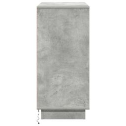 Berkfield Home Sideboard with LED Concrete Grey 71x34, 5x75 cm Engineered Wood - thumbnail 8