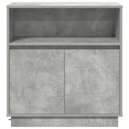 Berkfield Home Sideboard with LED Concrete Grey 71x34, 5x75 cm Engineered Wood - thumbnail 7