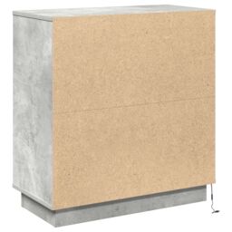 Berkfield Home Sideboard with LED Concrete Grey 71x34, 5x75 cm Engineered Wood - thumbnail 9