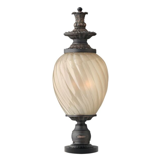 Loops Outdoor IP44 3 Bulb Wall Ground Pedestal Aged Iron LED E14 60W