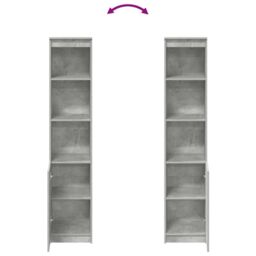 Berkfield Home Highboard Concrete Grey 37.5x35x180 cm Engineered Wood - thumbnail 8