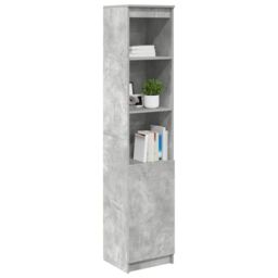 Berkfield Home Highboard Concrete Grey 37.5x35x180 cm Engineered Wood - thumbnail 4