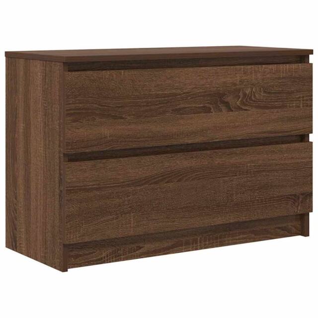 Berkfield Home TV Cabinet Brown Oak 80x35x54 cm Engineered Wood - Size: 80 x 35 x 54 cm - image 1