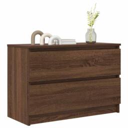 Berkfield Home TV Cabinet Brown Oak 80x35x54 cm Engineered Wood - Size: 80 x 35 x 54 cm - thumbnail 4