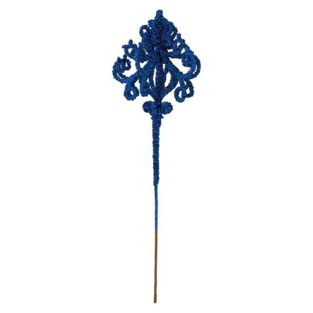VFM e-Store Christmas Pendent Lamp Spray Decoration 48cm x 14cm Blue X 1 - Size: 48 cm x 14 cm - image 1