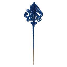 VFM e-Store Christmas Pendent Lamp Spray Decoration 48cm x 14cm Blue X 1 - Size: 48 cm x 14 cm - thumbnail 1