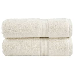 Berkfield Home Premium Guest Towels SOLUND 2 pcs Cream 30x50 cm 600 gsm - thumbnail 1