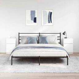 Berkfield Home Durable Bedside Cabinets 2 pcs White 39x35x65 cm Engineered Wood - Size: 39 x 35 x 65 cm - thumbnail 1