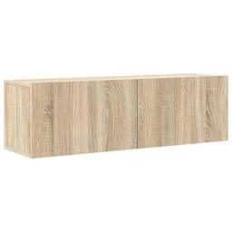 Berkfield Home Modern 8 Piece TV Cabinet Set Sonoma Oak Engineered Wood in Light Tan - thumbnail 6