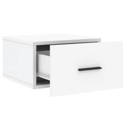 Berkfield Home Wall-mounted Bedside Cabinet White 35x35x20 cm - Size: 35 x 35 x 20 cm - thumbnail 6