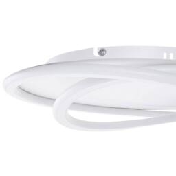 Wyld and Coco Round LED Ceiling Lamp White Acrylic Shade Dimmable - thumbnail 7